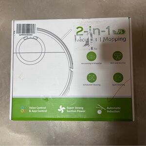 Robot 2 in 1 Mopping Robotic Vacuum Cleaner Mop w/ Schedule Wifi/App Smart Voice